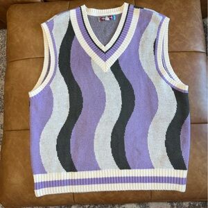 Oversized Urban Outfitters Men’s Patterned Sweater Vest